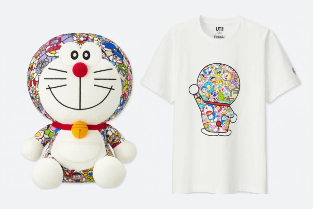 Takashi Murakami X Uniqlo X Doraemon Plush Toy Multi ...